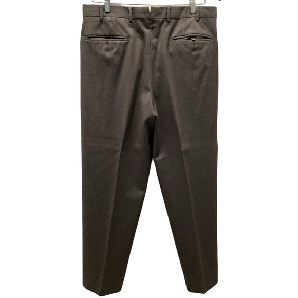 Zanella Platinum Super 120s Todd Loro Piana Gray Twill 34 x 28 (+3”) Flat Front - Picture 2 of 6